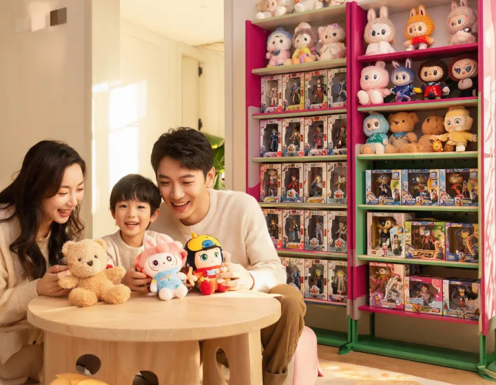Family collector shelf and play table