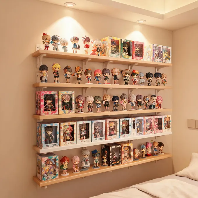 Collector shelf with toy figures